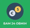 Логотип компанії Обмін валют "БАМ 24"