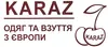 Логотип компанії Магазин одягу та взуття з Європи "Karaz"