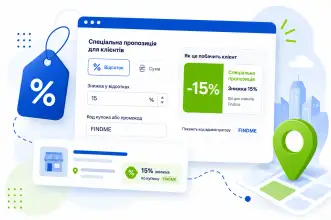 Як додати знижку до локації в Findme | Покрокова інструкція