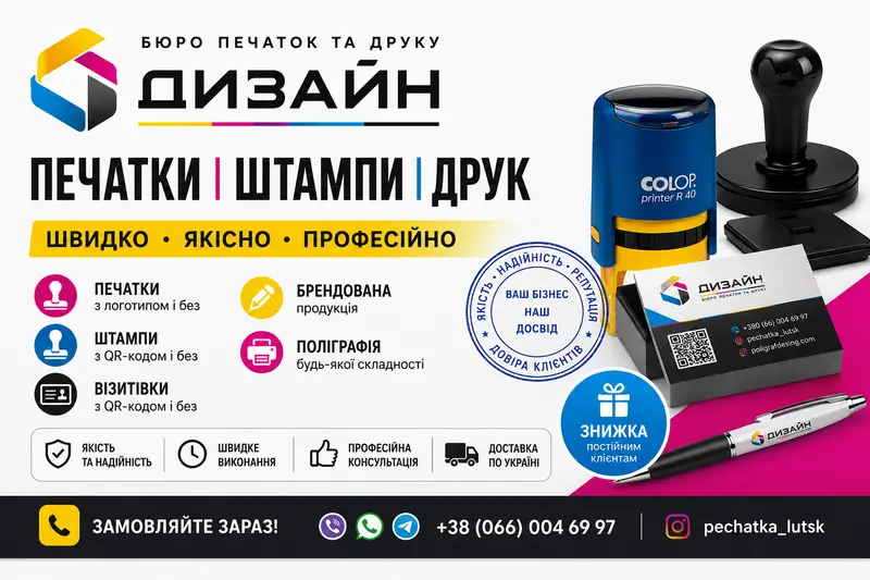 Фото компанії Бюро печаток та друку "ДИЗАЙН"