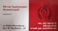 Фото компанії Адвокат "Мушинський Віктор Тадеушович"