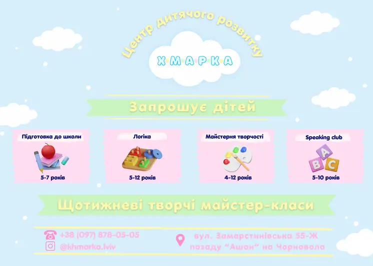 Фото компанії Центр дитячого розвитку "Хмарка"