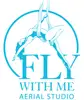 Логотип компанії Школа повітряної акробатики "Fly with Me"