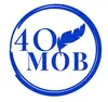 Логотип компанії Бюро перекладів "40 мов"