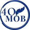 Логотип компанії Бюро перекладів "40 мов"