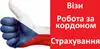 Логотип компанії Візи. Робота за кордоном
