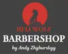 Логотип компанії Barbershop "Red Wolf"